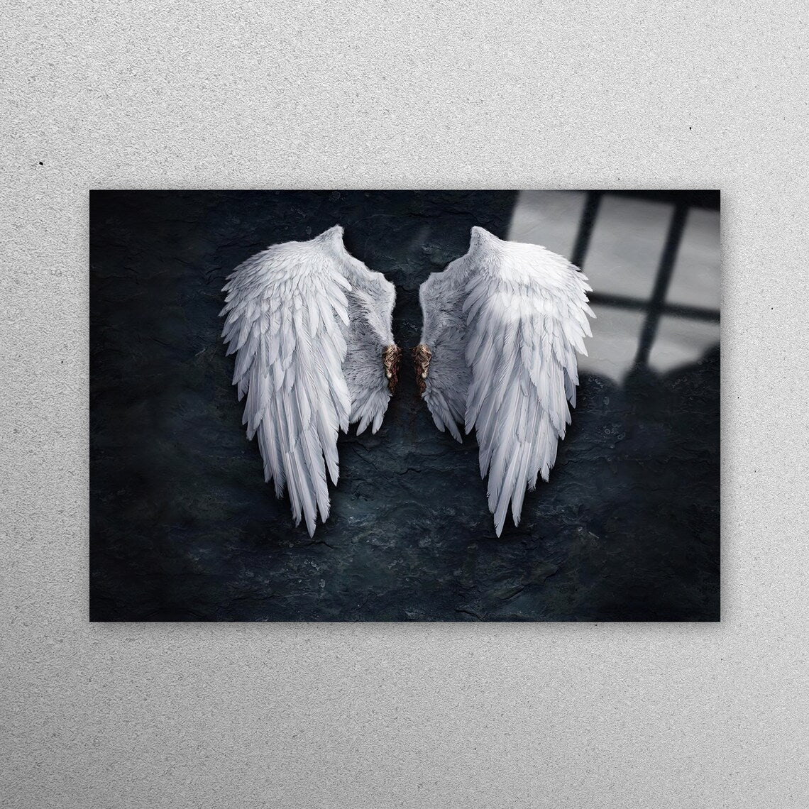 Banksy White Wings Acrylic Glass Print Tempered Glass Wall Art 100% Made in Australia Ready to Hang