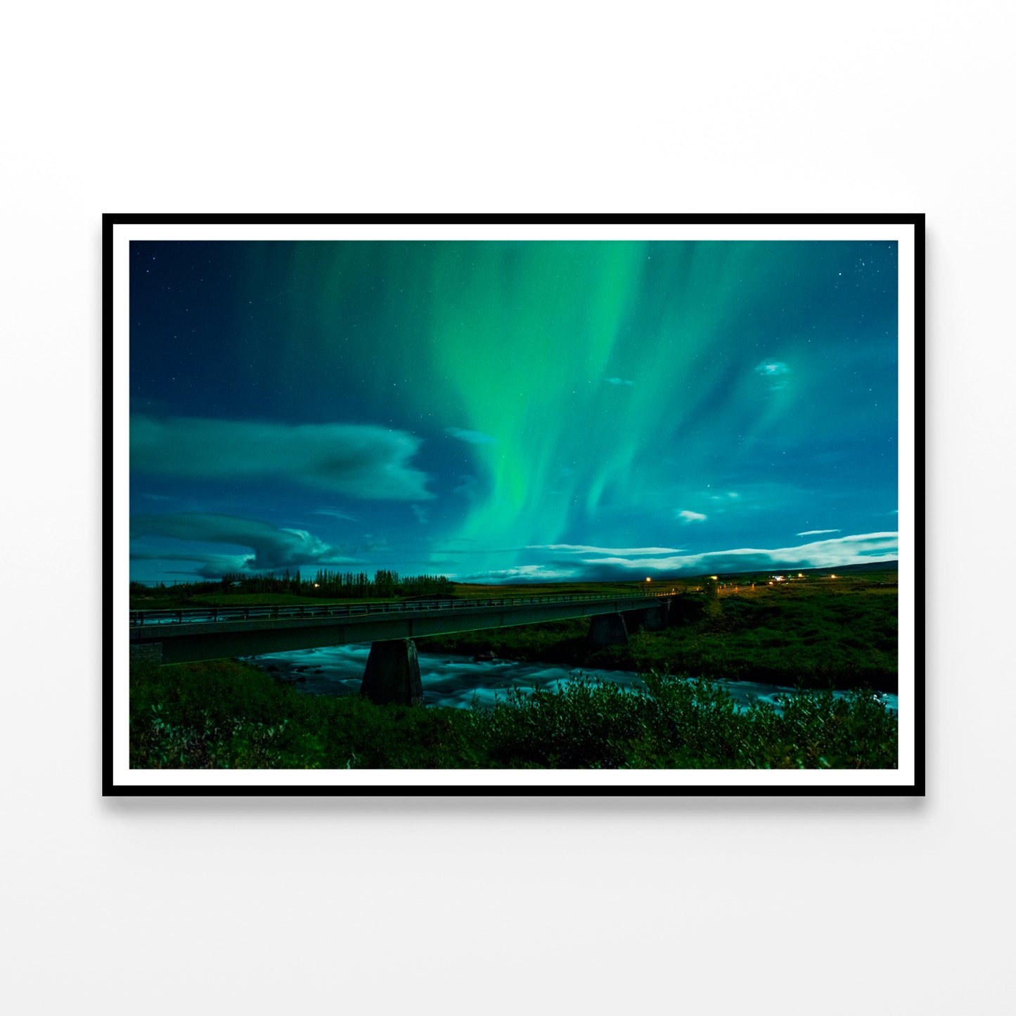 Bridge with River Home Decor Premium Quality Poster Print Choose Your Sizes - Bella Home Decor