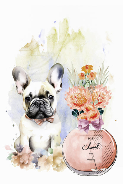 Elegant Perfume with French Bulldog Print 100% Australian Made