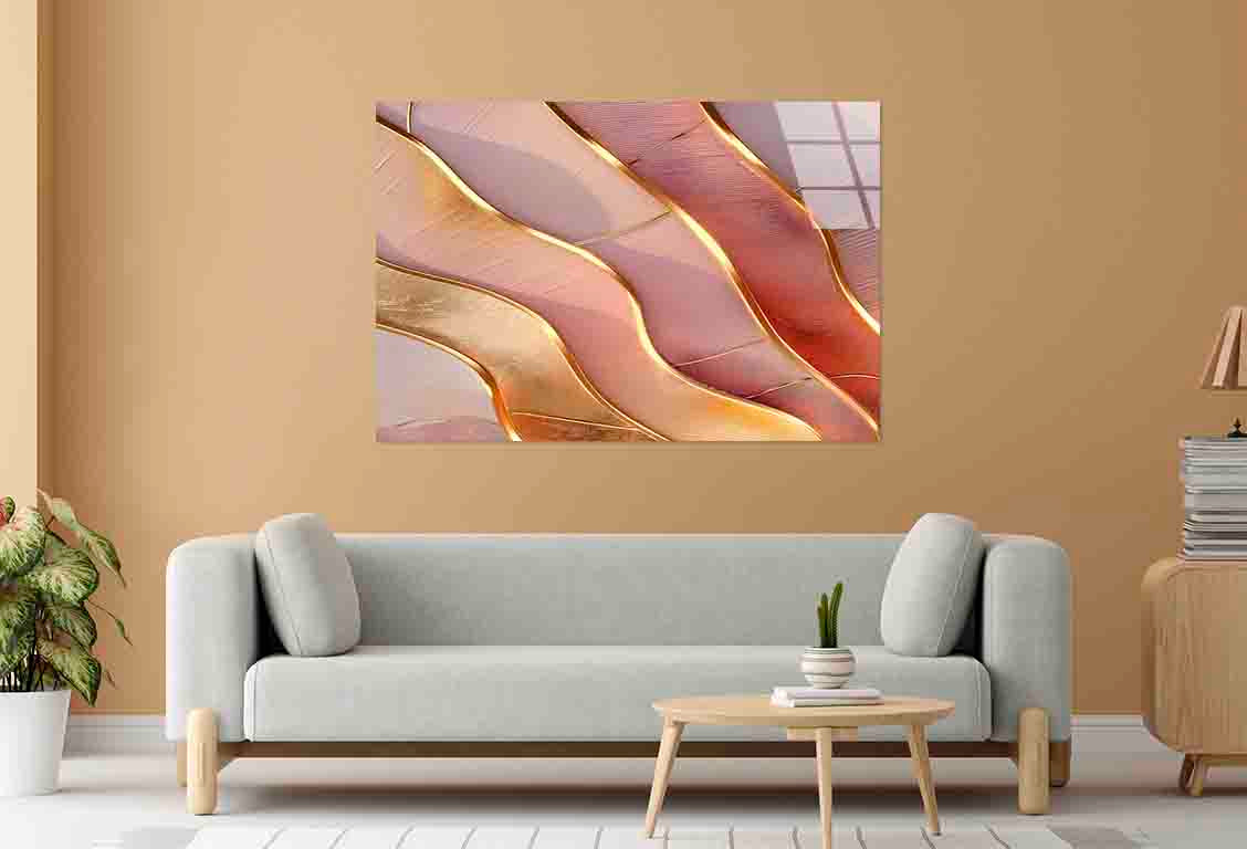 Abstract Fluid Agate Tempered Glass Printing Wall Art Australian Made Quality
