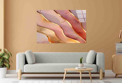 Abstract Fluid Agate Tempered Glass Printing Wall Art Australian Made Quality