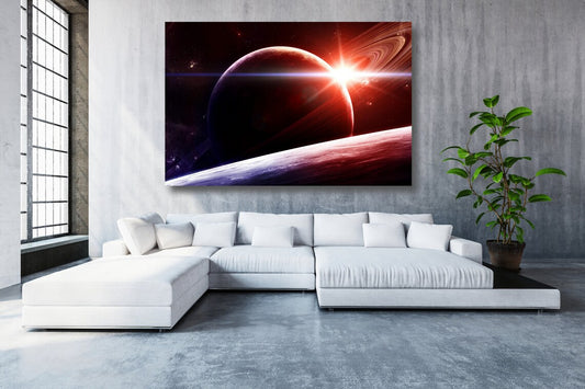 Space Planets Acrylic Glass Print Tempered Glass Wall Art 100% Made in Australia Ready to Hang