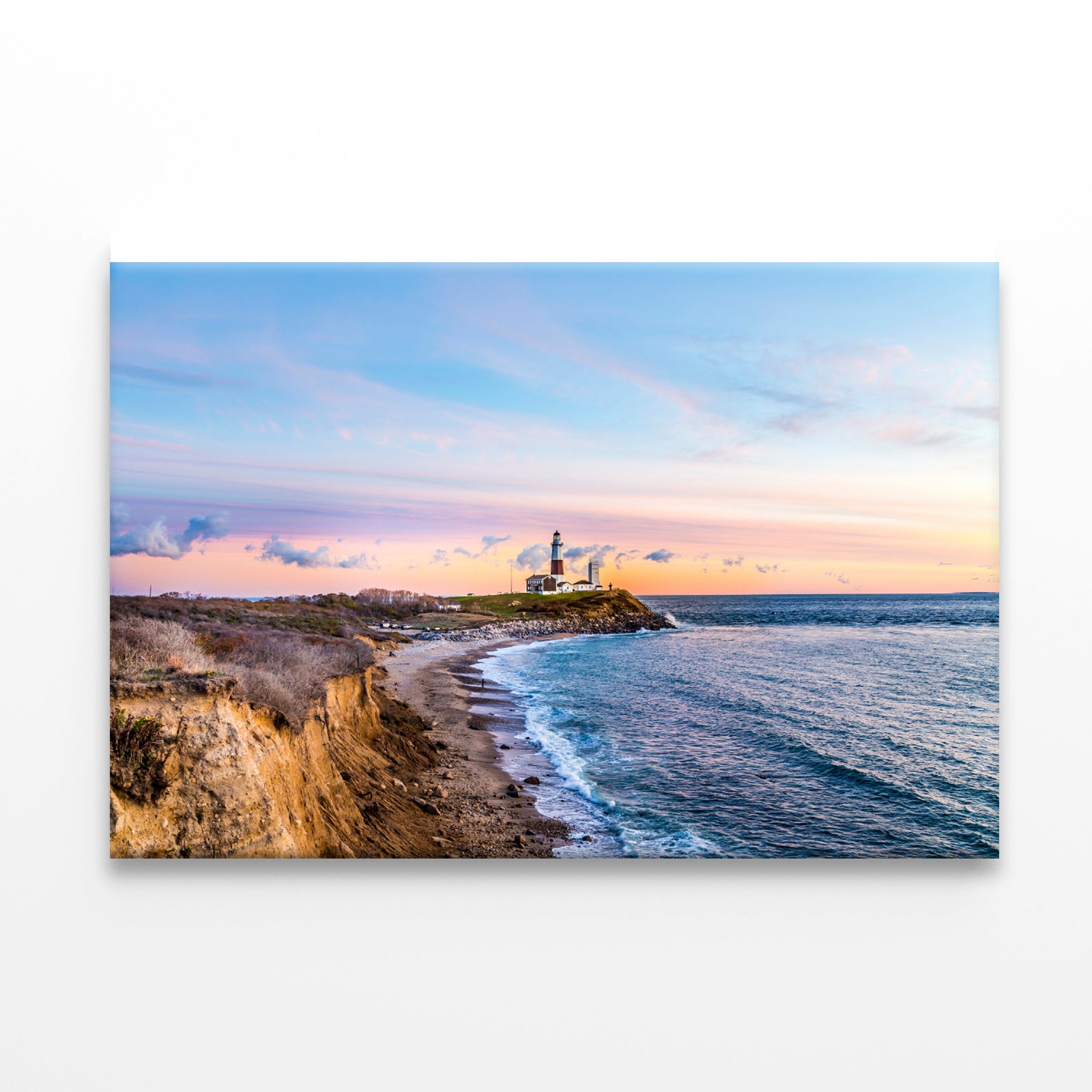 Lighthouse in Coast of Montauk Print 100% Australian Made - Bella Home Decor