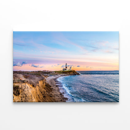 Lighthouse in Coast of Montauk Print 100% Australian Made - Bella Home Decor