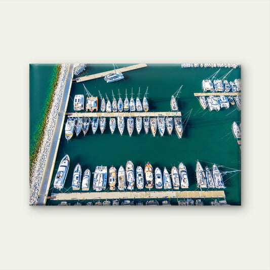 Yachts and Sailboats Docked Budva Montenegro Wall Art Decor 100% Australian Made - Bella Home Decor