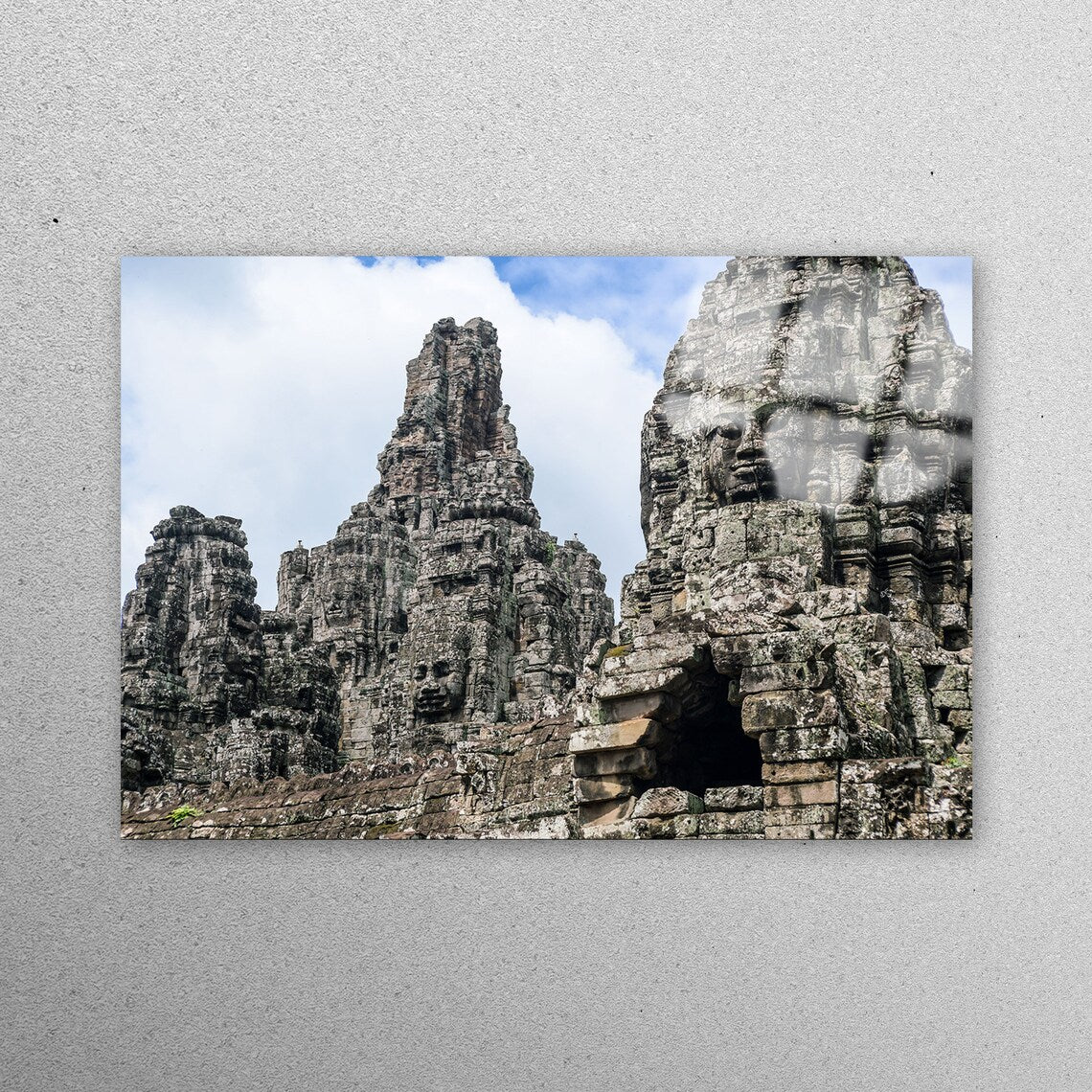 Angkor Thom Acrylic Glass Print Tempered Glass Wall Art 100% Made in Australia Ready to Hang