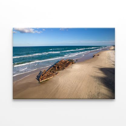 Fraser Island K’gari Queensland Shipwreck Wall Art Decor 100% Australian Made