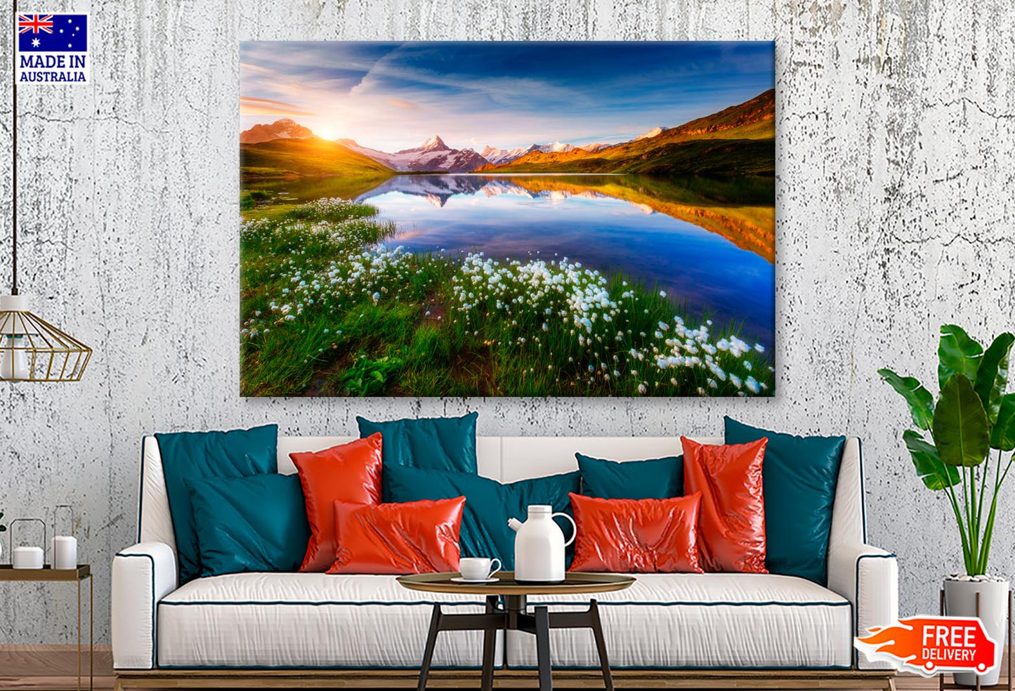 Location Place Swiss Alps Wall Art Decor 100% Australian Made