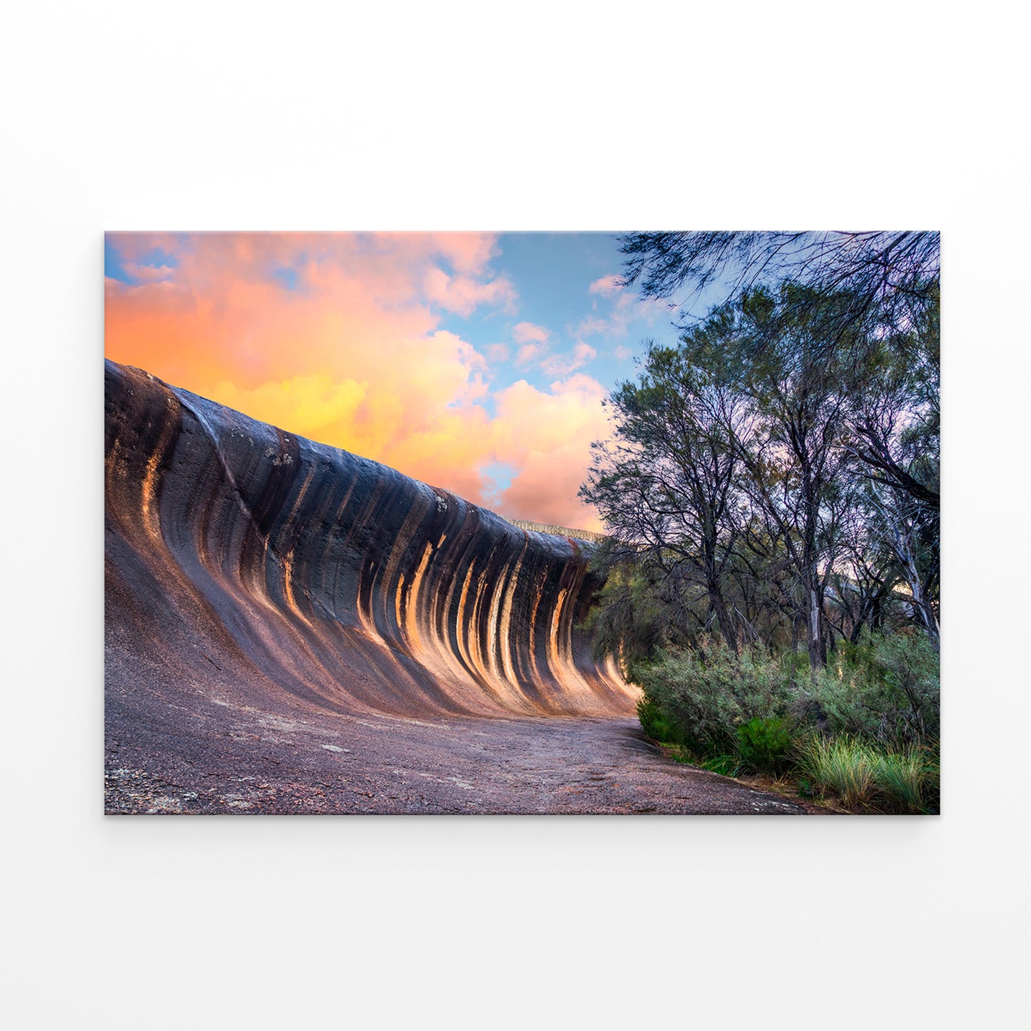 Wave Rock Western Australia Sunset Wall Art Decor 100% Australian Made