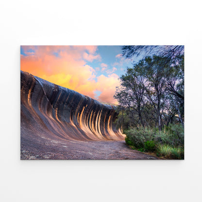 Wave Rock Western Australia Sunset Wall Art Decor 100% Australian Made