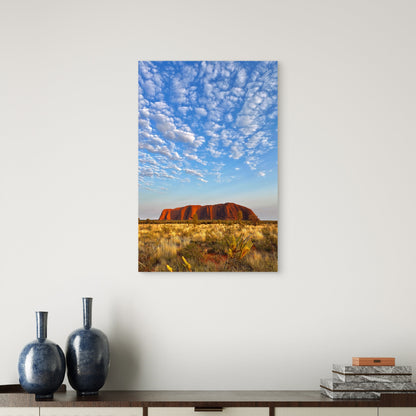 Uluru Ayers Rock Australia 60x90cm Metal Print Ready to Hang - Bella Home Decor