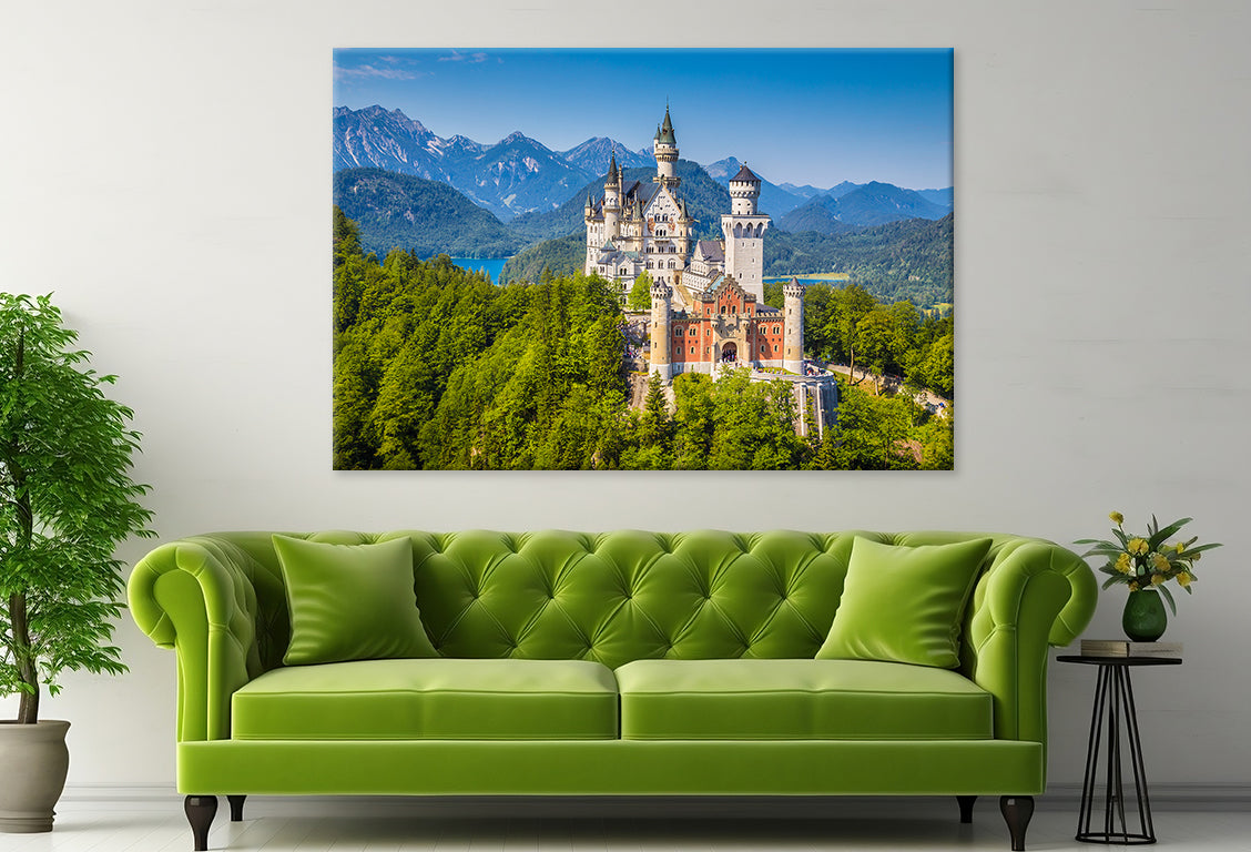 Famous Neuschwanstein Castle view Wall Art Decor 100% Australian Made - Bella Home Decor