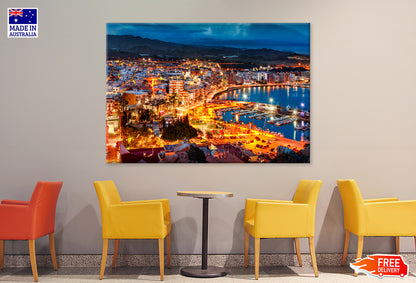 Aguilas spain by night Print 100% Australian Made