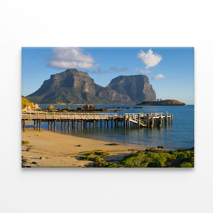 Lord Howe Island NSW Lagoon and Jetty Wall Art Decor 100% Australian Made