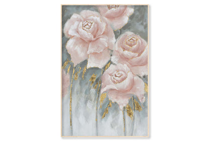 A Piece of Blooming Flowers, Pink Wall Art Limited Edition High Quality Print