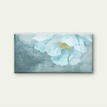 Light Blue Peony Flower Blossom Wall Art Canvas Office Home Framed 120x60cm