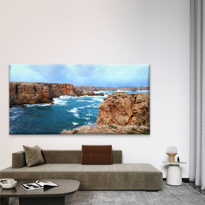 Seascape View On Wonderful Surf Wall Art Canvas Office Home Room Framed 120x60cm