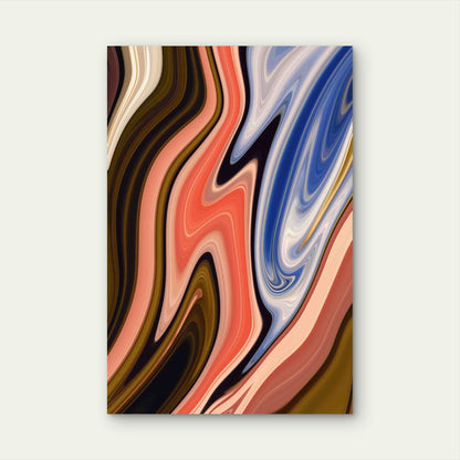 Beautiful Abstract Colors Metal Print Ready to Hang