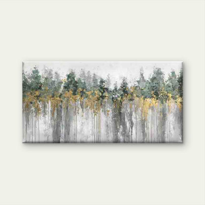 Abstract Forest Painting Wall Art Canvas Office Home Room Framed 120x60cm - Bella Home Decor