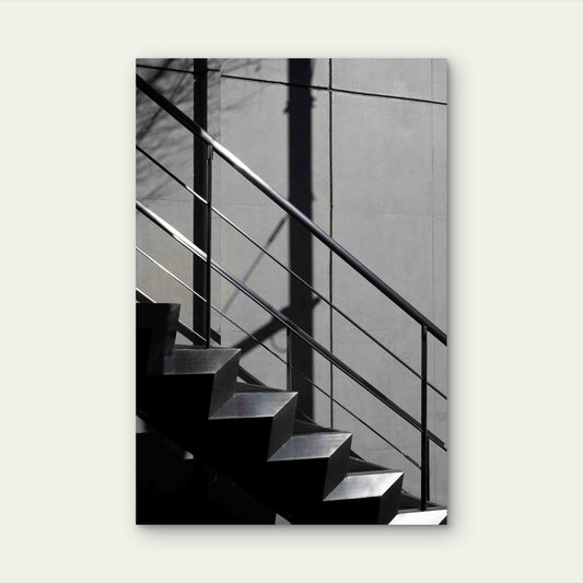 Abstract City Building Shadows 40x60cm Metal Print Ready to Hang