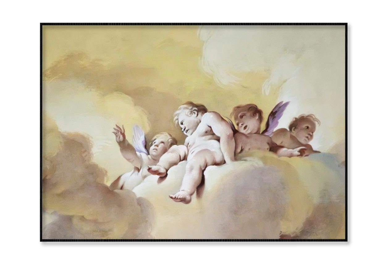 Great Fresco of Some Beautiful Angels Home Decor Premium Quality Poster Print Choose Your Sizes - Bella Home Decor