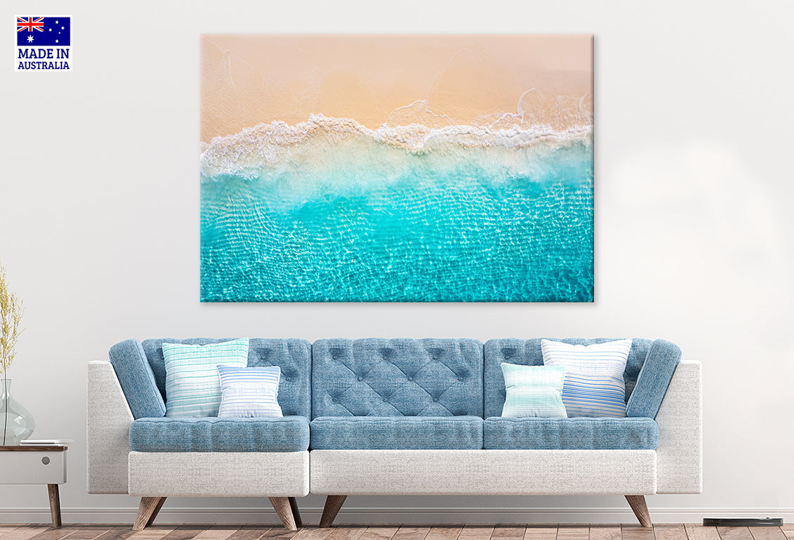Stunning Summer Sandy Beach Golden Sand Wall Art Decor 100% Australian Made