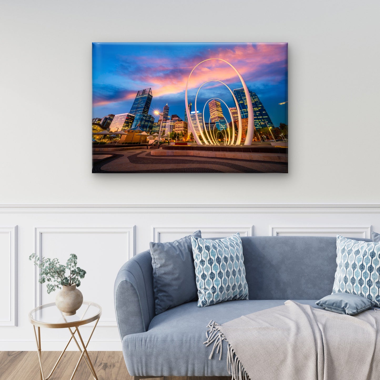 Elizabeth Quay Park Perth City Wall Art Decor 100% Australian Made