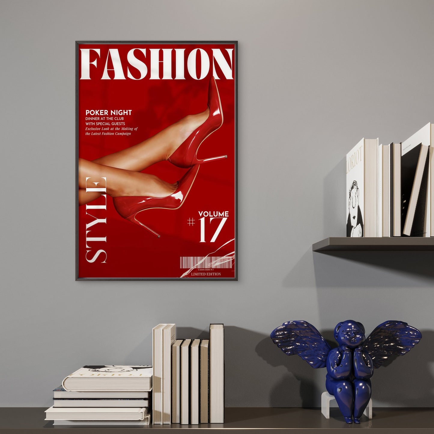 Glamorous Red High Heels Fashion Magazine Art Fashion Home Decor Premium Quality Poster Print Choose Your Sizes - Bella Home Decor