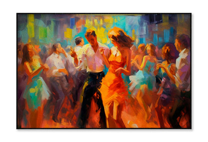 Young People Dancing Night Oil Painting Wall Art Limited Edition High Quality Print