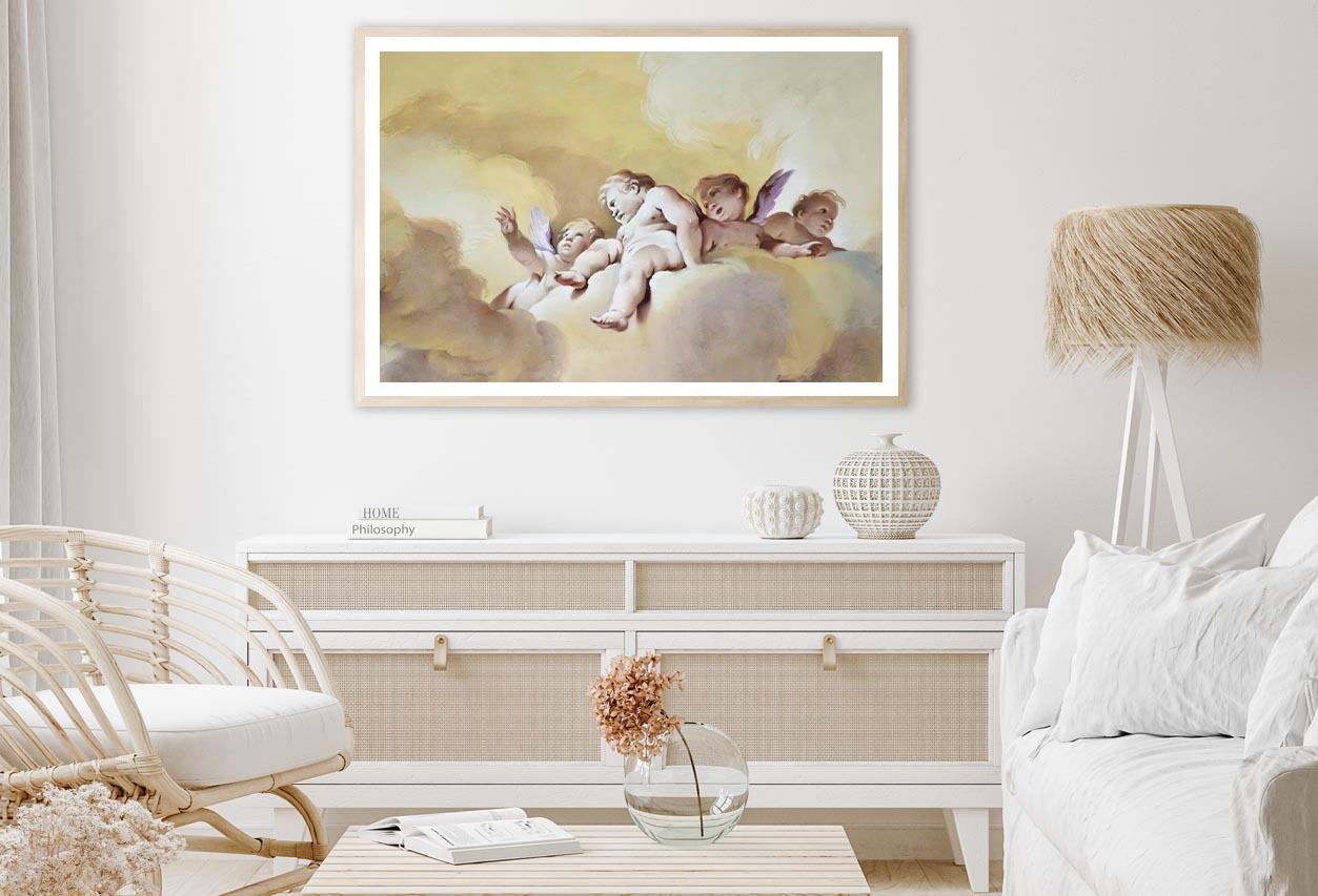 Great Fresco of Some Beautiful Angels Home Decor Premium Quality Poster Print Choose Your Sizes - Bella Home Decor