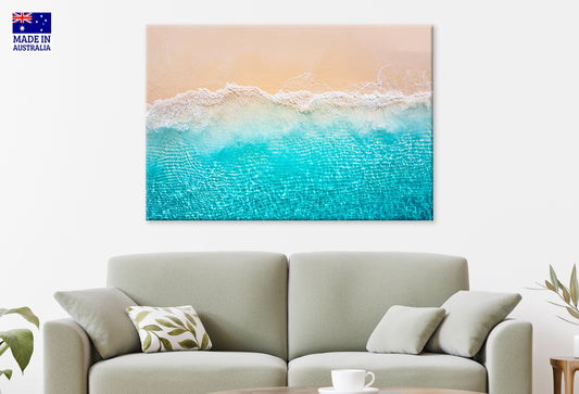 Stunning Summer Sandy Beach Golden Sand Wall Art Decor 100% Australian Made