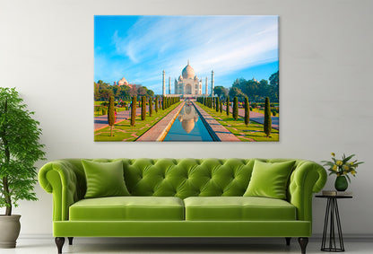 Taj Mahal Reflection in Water  Wall Art Decor 100% Australian Made - Bella Home Decor
