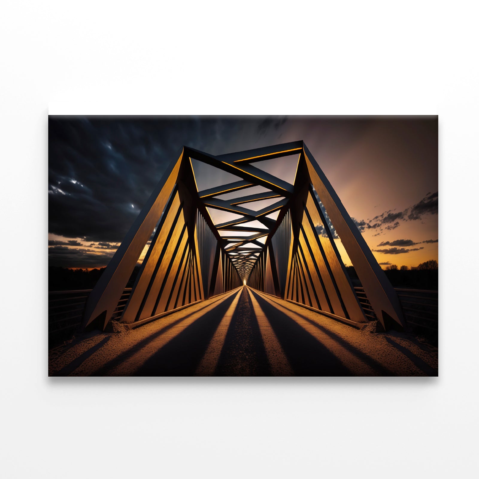 Evening Light, Metal Bridge Print 100% Australian Made - Bella Home Decor