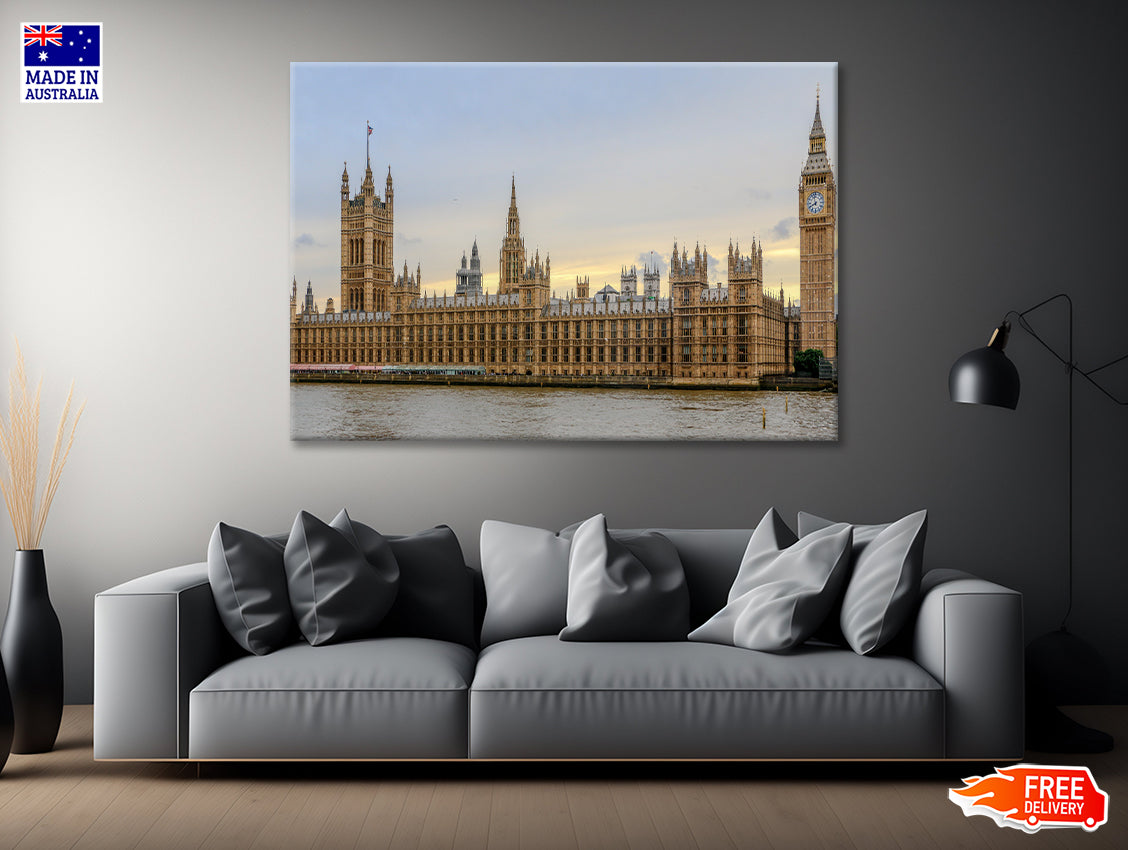 Big Ben with Beautiful Sky In UK Print 100% Australian Made - Bella Home Decor