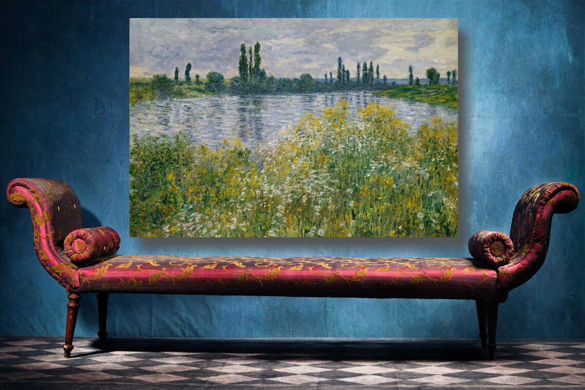 Claude Monet, Banks Of The Seine Vetheuil UV Direct Aluminum Print Australian Made Quality