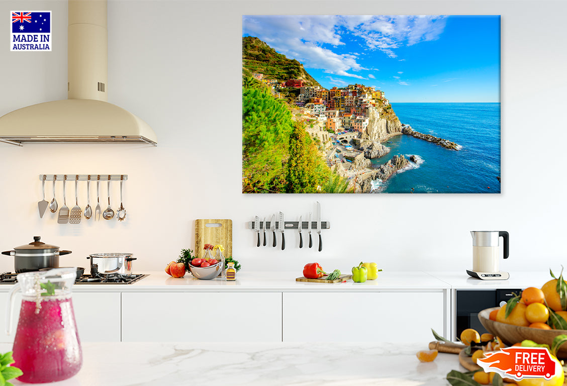 Manarola town Liguria Italy Print 100% Australian Made