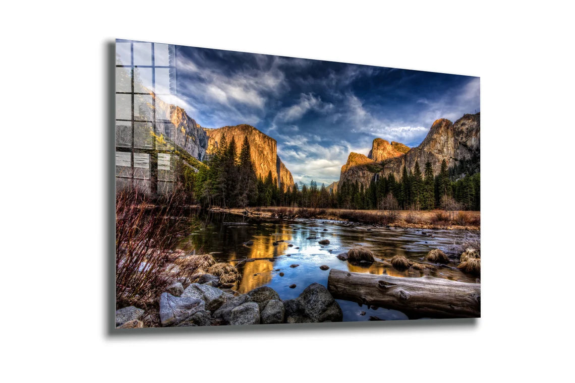 Mountain Lake Scenery UV Direct Aluminum Print Australian Made Quality