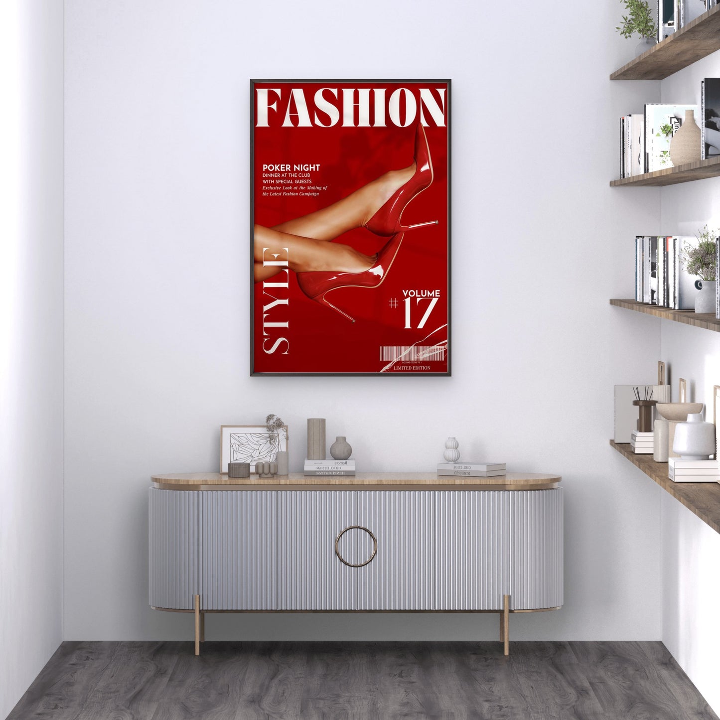 Glamorous Red High Heels Fashion Magazine Art Fashion Home Decor Premium Quality Poster Print Choose Your Sizes - Bella Home Decor