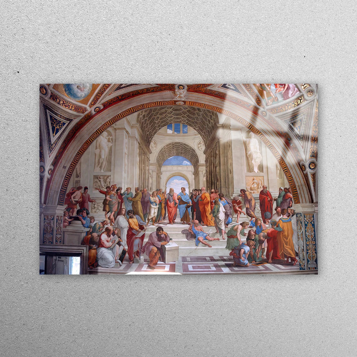 The School of Athens Acrylic Glass Print Tempered Glass Wall Art 100% Made in Australia Ready to Hang