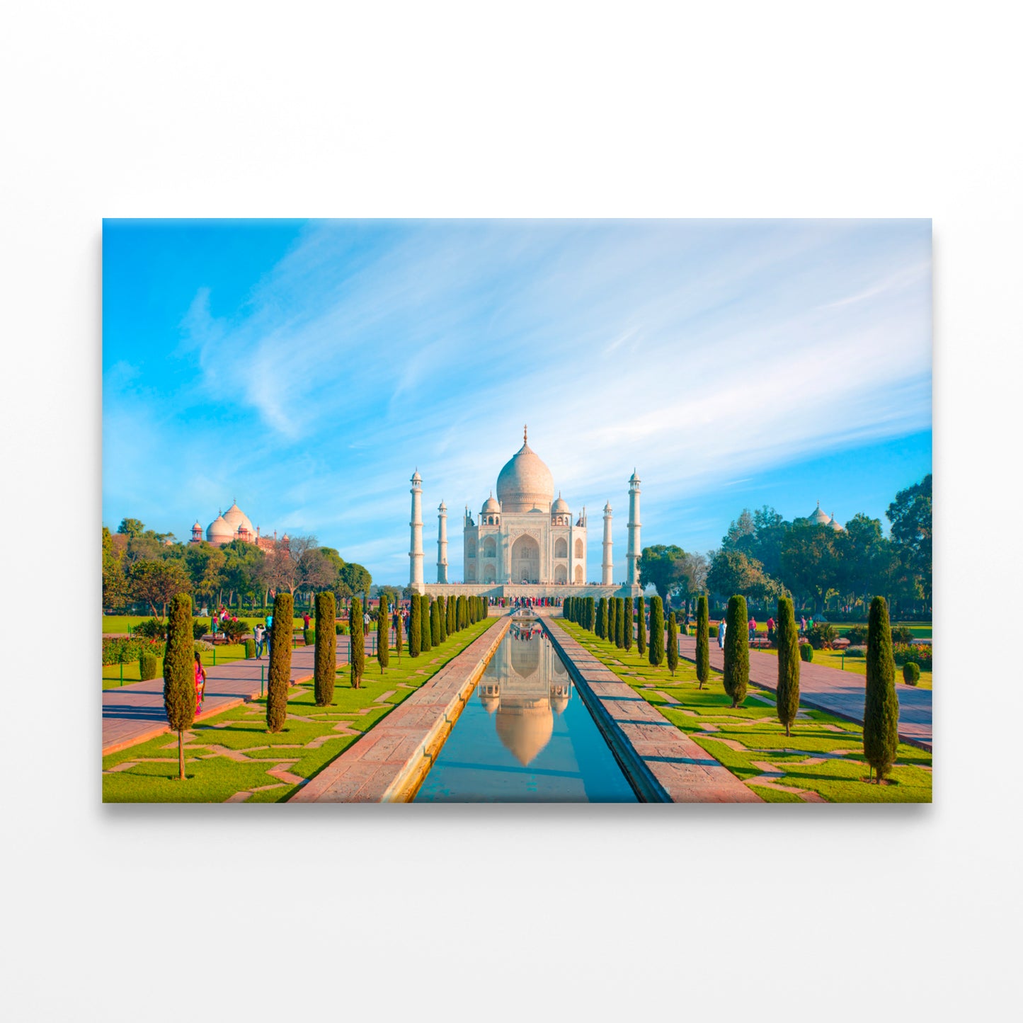 Taj Mahal Reflection in Water  Wall Art Decor 100% Australian Made - Bella Home Decor