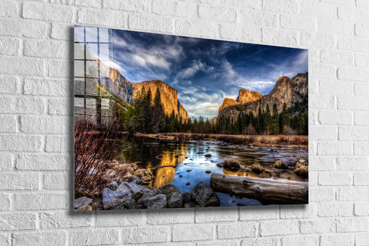 Mountain Lake Scenery UV Direct Aluminum Print Australian Made Quality