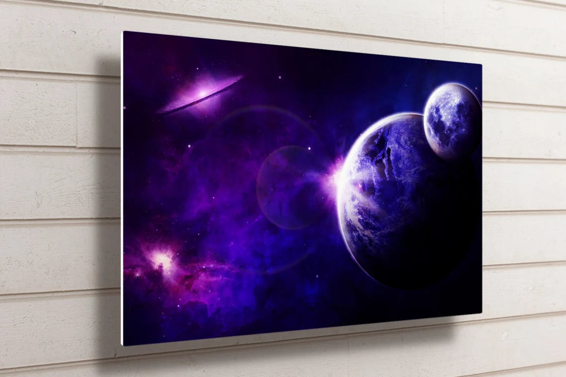 Space And Planets UV Direct Aluminum Print Australian Made Quality