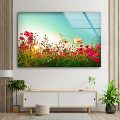 Poppy Flower Field UV Direct Aluminum Print Australian Made Quality