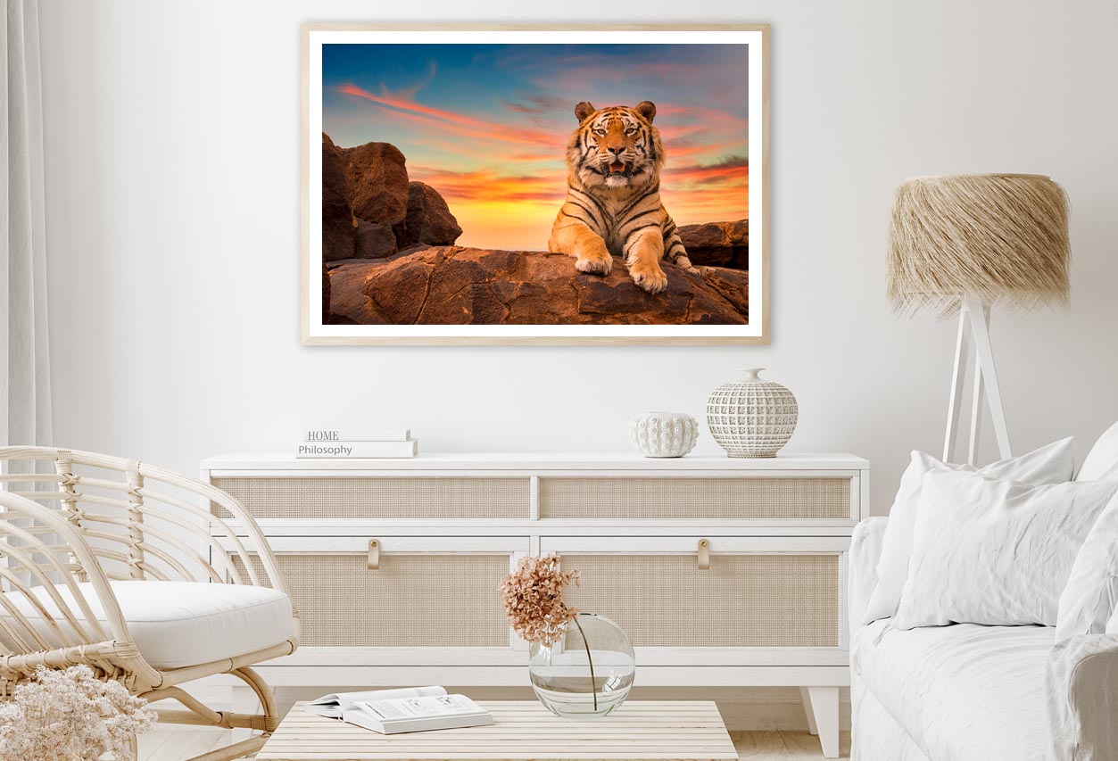 Solitary Adult Bengal Tiger Home Decor Premium Quality Poster Print Choose Your Sizes - Bella Home Decor