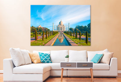 Taj Mahal Reflection in Water  Wall Art Decor 100% Australian Made - Bella Home Decor