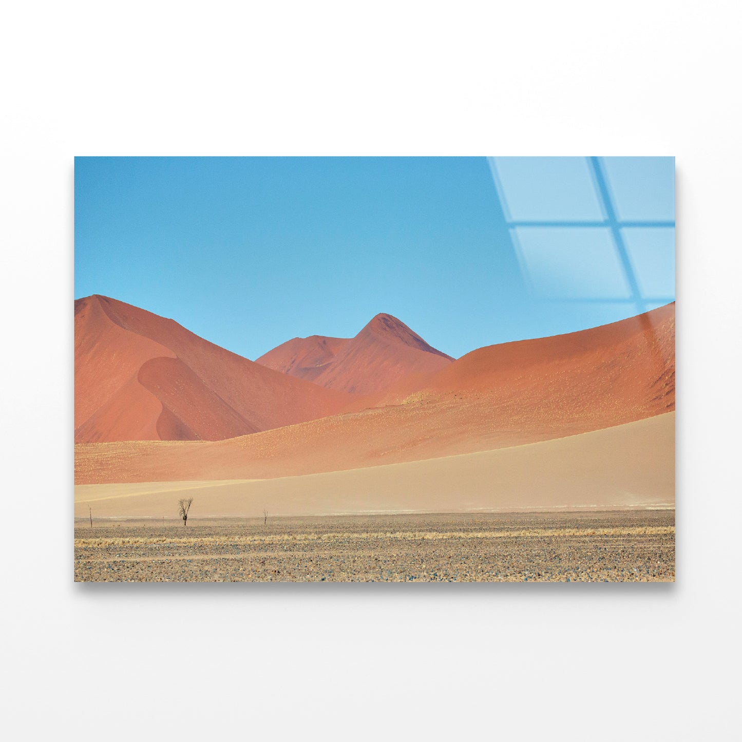 Hills, Sky in Namibia, Africa Acrylic Glass Print Tempered Glass Wall Art 100% Made in Australia Ready to Hang - Bella Home Decor