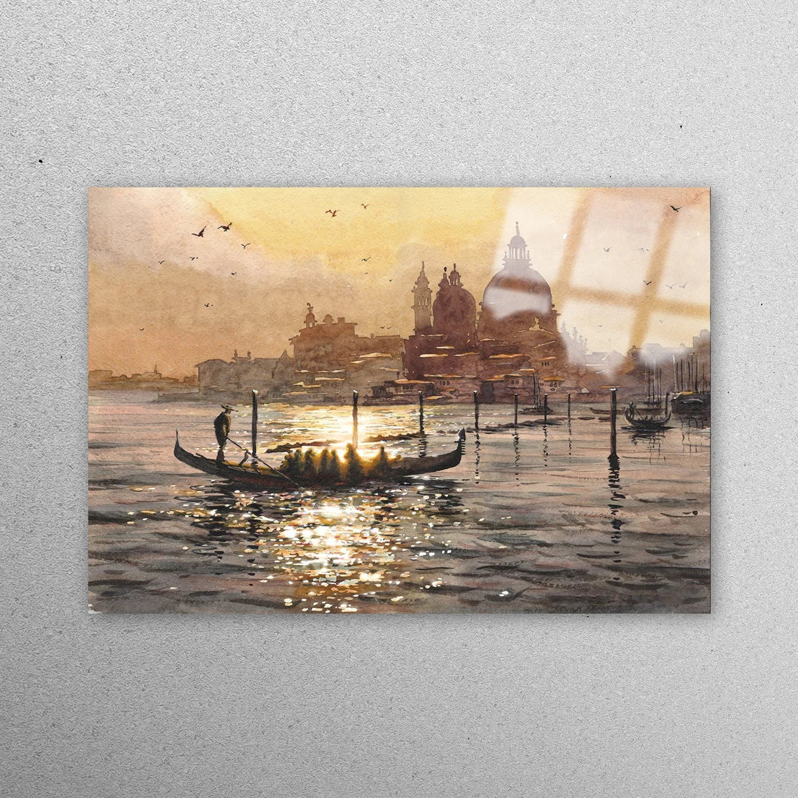 Venice Vintage Wall Art Acrylic Glass Print Tempered Glass Wall Art 100% Made in Australia Ready to Hang