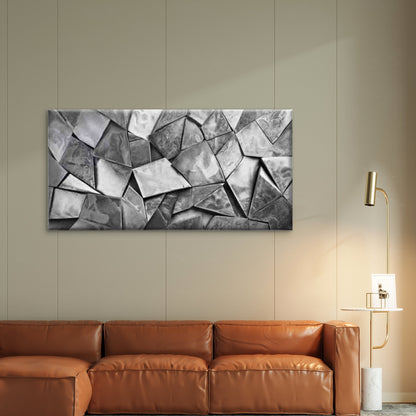Abstract Art Geometric Shapes Wall Art Canvas Office Home Room Framed 120x60cm - Bella Home Decor