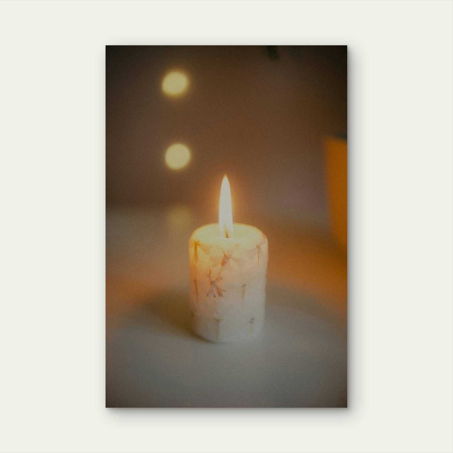 Custom-made Floral Candle 40x60cm Metal Print Ready to Hang
