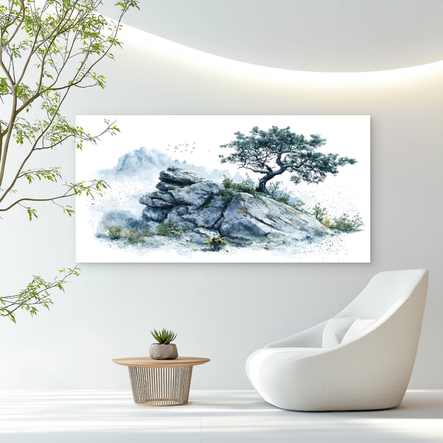 Nature's Resilience And Peace Wall Art Canvas Office Home Room Framed 120x60cm